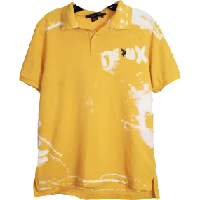 Wolfdelux Yellow Polo Golf T-Shirt, Men's Medium